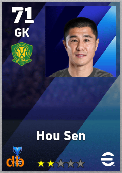 Hou Sen — GK, OVR 71, MAX 71