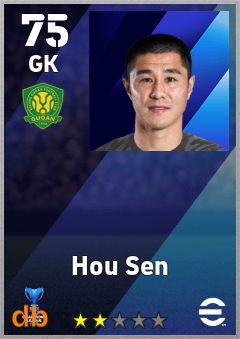 Hou Sen — GK, OVR 75, MAX 75