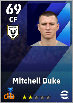 Mitchell Duke — CF, OVR 69, MAX 69