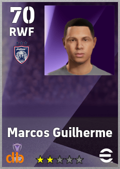 Marcos Guilherme — RWF, OVR 70, MAX 70