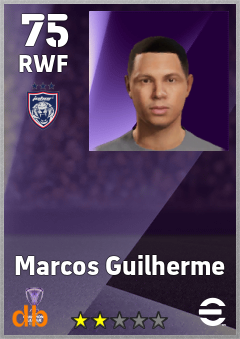 Marcos Guilherme — RWF, OVR 75, MAX 75