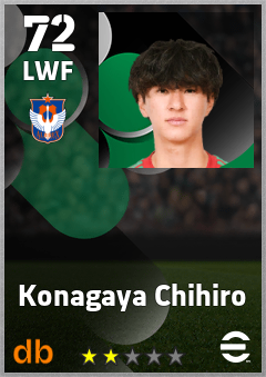 Konagaya Chihiro — LWF, OVR 72, MAX 72