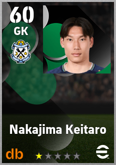 Nakajima Keitaro — GK, OVR 60, MAX 60