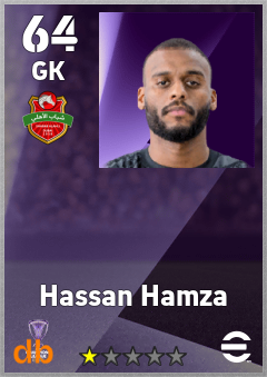 Hassan Hamza — GK, OVR 64, MAX 64