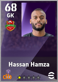 Hassan Hamza — GK, OVR 68, MAX 68