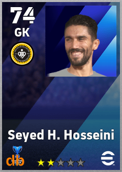 Seyed H. Hosseini — GK, OVR 74, MAX 74