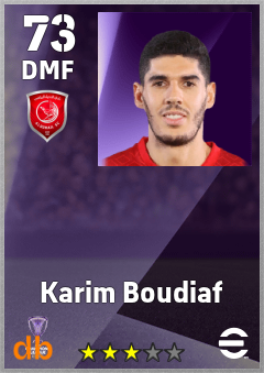 Karim Boudiaf — DMF, OVR 73, MAX 73