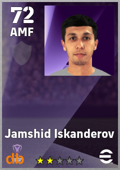 Jamshid Iskanderov — AMF, OVR 72, MAX 72