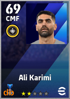 Ali Karimi — CMF, OVR 69, MAX 69