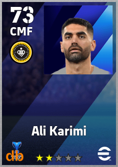 Ali Karimi — CMF, OVR 73, MAX 73