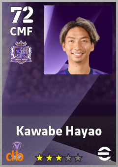 Kawabe Hayao — CMF, OVR 72, MAX 72