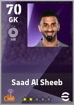 Saad Al Sheeb eFootball player card