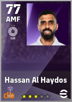 Hassan Al Haydos — AMF, OVR 77, MAX 77