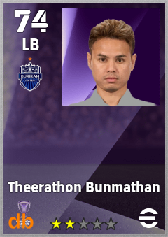 Theerathon Bunmathan — LB, OVR 74, MAX 74