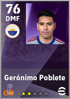 Gerónimo Poblete — DMF, OVR 76, MAX 76
