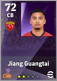 Jiang Guangtai — CB, OVR 72, MAX 72