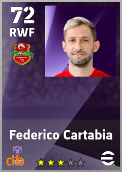 Federico Cartabia — RWF, OVR 72, MAX 72
