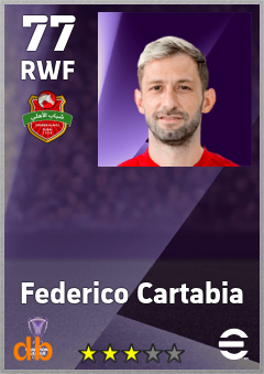 Federico Cartabia — RWF, OVR 77, MAX 77