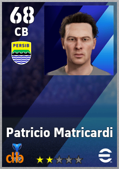 Patricio Matricardi — CB, OVR 68, MAX 68