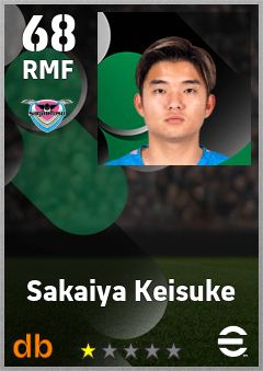 Sakaiya Keisuke — RMF, OVR 68, MAX 68
