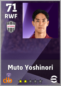 Muto Yoshinori — RWF, OVR 71, MAX 71