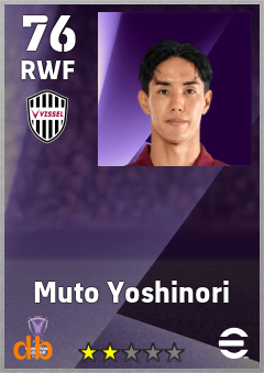 Muto Yoshinori — RWF, OVR 76, MAX 76