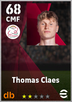 Thomas Claes eFootball player card