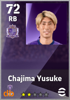 Chajima Yusuke — RB, OVR 72, MAX 72