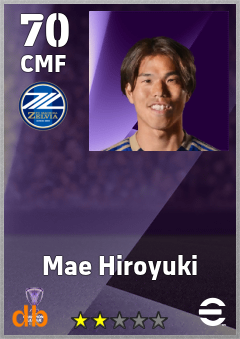 Mae Hiroyuki — CMF, OVR 70, MAX 70