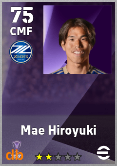 Mae Hiroyuki — CMF, OVR 75, MAX 75