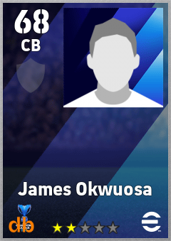 James Okwuosa — CB, OVR 68, MAX 68
