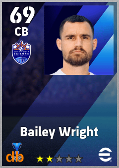 Bailey Wright — CB, OVR 69, MAX 69