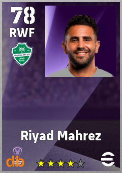 Riyad Mahrez eFootball player card