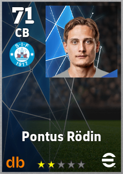 Pontus Rödin — CB, OVR 71, MAX 71