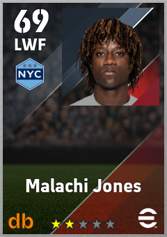 Malachi Jones — LWF, OVR 69, MAX 69