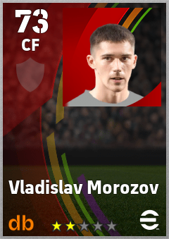Vladislav Morozov — CF, OVR 73, MAX 73
