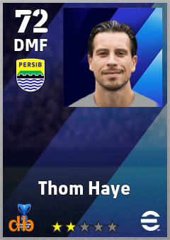 Thom Haye — DMF, OVR 72, MAX 72