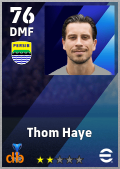 Thom Haye — DMF, OVR 76, MAX 76