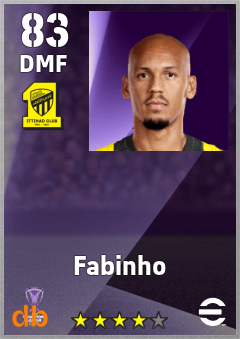 Fabinho — DMF, OVR 83, MAX 83
