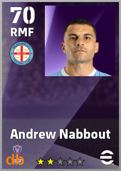 Andrew Nabbout — RMF, OVR 70, MAX 70