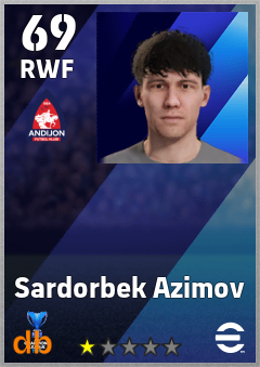 Sardorbek Azimov — RWF, OVR 69, MAX 69