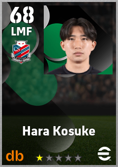 Hara Kosuke — LMF, OVR 68, MAX 68