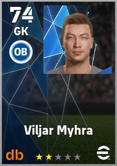 Viljar Myhra — GK, OVR 74, MAX 74