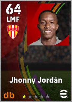 Jhonny Jordán — LMF, OVR 64, MAX 64