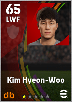 Kim Hyeon-Woo — LWF, OVR 65, MAX 65