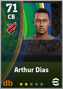 Arthur Dias — CB, OVR 71, MAX 71