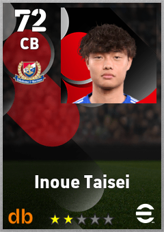 Inoue Taisei — CB, OVR 72, MAX 72