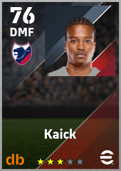 Kaick — DMF, OVR 76, MAX 76