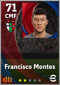 Francisco Montes — CMF, OVR 71, MAX 71
