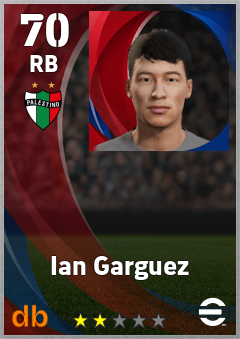 Ian Garguez — RB, OVR 70, MAX 70
